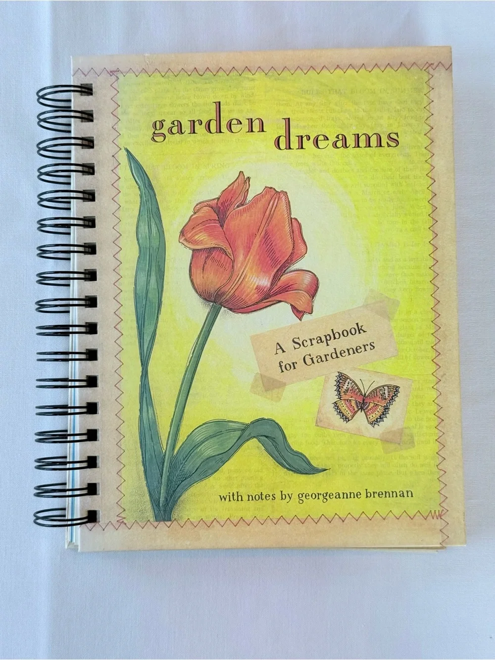 Garden Dreams Orange Tulip Spiral Notebook — Gardeners Scrapbook